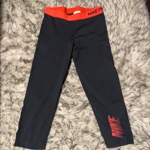 Nike Pro Capri Tights Leggings Size L